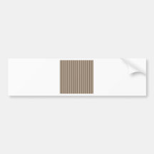 Stripes - Almond and Cafe Noir Bumper Sticker
