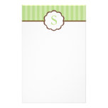 Stripes and Monogram Stationery