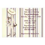 Stripes And Paisley Baby Shower Invitation (CA)
