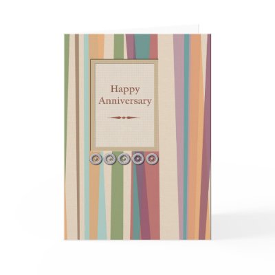 Stripes and Rivets Anniversary Greeting Cards by EHPlesser