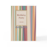 Stripes and Rivets Birthday Party cards