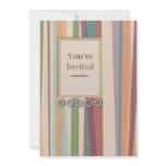 Stripes and Rivets  Invitation