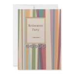 Stripes and Rivets Retirement invitations
