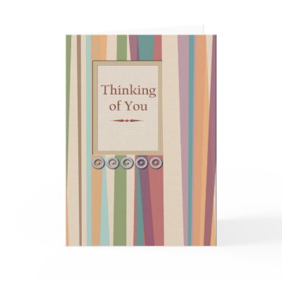 Stripes and Rivets Thinking of You Card by EHPlesser