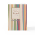 Stripes and Rivets You're Invited cards