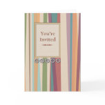Stripes and Rivets You're Invited cards