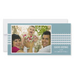 Stripes and Snowflakes Flat Photo Greeting photo cards