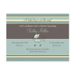 Stripes Baby Shower Invitation (Boy) postcards