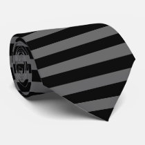 stripes : black & grey : tie