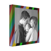 Stripes Frame- CUSTOMIZE!! Gallery Wrapped Canvas