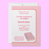 Stripes Holy Communion invitations