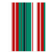 Stripes of Christmas Post Cards