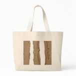 Stripes of corrugated cardboard bags