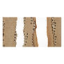 Stripes of corrugated cardboard photo card