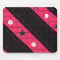 Stripes Spots and Stars Mosaic Mouse Pads