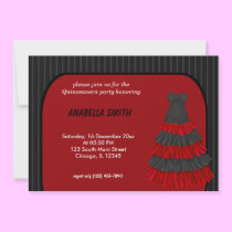 Stripes Sweet Quinceanera invitations