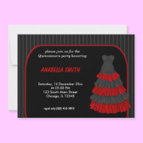 Stripes Sweet Quinceanera invitations