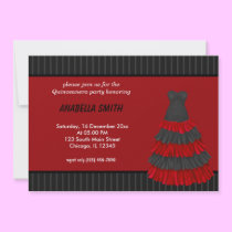 Stripes Sweet Quinceanera invitations
