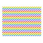 Stripes with Rainbow Colors. postcards