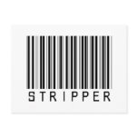 Stripper Bar Code postcards