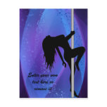 Stripper Girl Bachelor Post Card - Purple postcards