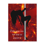 Stripper Girl Bachelor Post Card - Red postcards