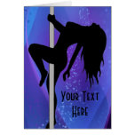 Stripper Girl Card - Purple