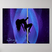 Stripper Girl Poster Print