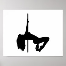 Striptease girl poster