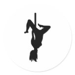 Striptease Girl Stickers