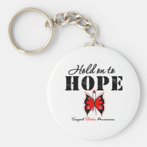 Stroke Awareness Hold On To Hope Key Chain
