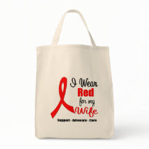 Stroke Awareness - Red Ribbon (Wife) Bags