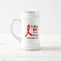 Stroke Awareness - Red Ribbon (Wife) Mugs