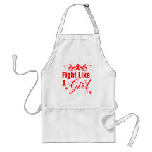 Stroke Fight Like A Girl Ornate Aprons