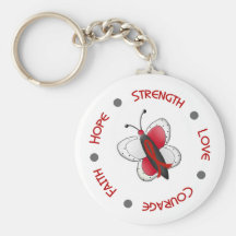 Stroke Hope Faith Courage BUTTERFLY SERIES 2 Keychain