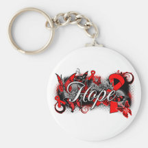 Stroke Hope Garden Ribbon Key Chains
