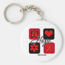 Stroke Hope Love Inspire Awareness Key Chain
