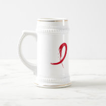 Stroke Red Ribbon A4 Coffee Mug