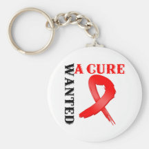 Stroke WANTED A CURE Keychain