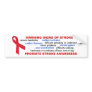 Stroke Warning Signs Bumper Sticker