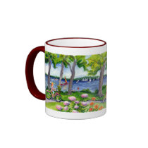 Stroll by the Bell Tower Coffee Mugs