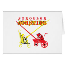 Stroller Jousting Greeting Cards