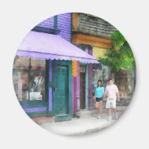 Strolling Down Thames Street Newport RI Refrigerator Magnet