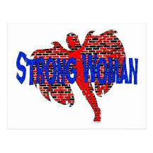 Strong as Brick Wall Post Card