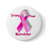 Strong Proud Survivor button
