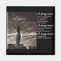 Strong Woman Fridge Magnets