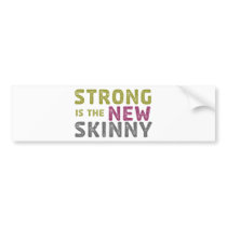 Stronge is the New Skinny - Sketch Bumper Stickers