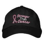 Stronger Than Breast Cancer embroidered hats