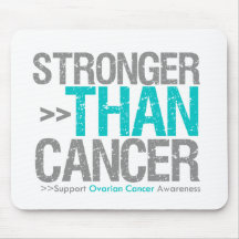 Stronger Than Cancer - Ovarian Cancer Mouse Pad