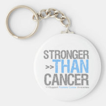 Stronger Than Cancer - Prostate Cancer Key Chains